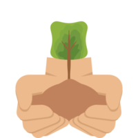 Two Hand Holding Giving Tree Plant Nature Life Green png