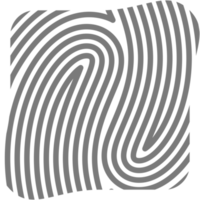 Aesthetic Fingerprint Basic Shape Classic Line png