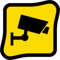 klistermärke cCTV kamera logotyp symbol ikon png