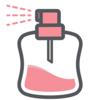 perfume rociar botella estético dibujo logo símbolo png