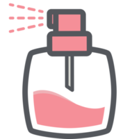 perfume spray garrafa estético desenhando logotipo símbolo png
