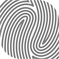 Aesthetic Fingerprint Basic Shape Classic Line png