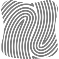 Aesthetic Fingerprint Basic Shape Classic Line png