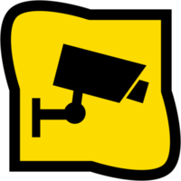 klistermärke cCTV kamera logotyp symbol ikon png