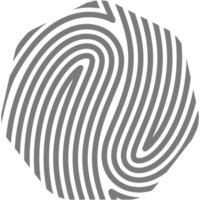 estetico impronta digitale di base forma classico linea png