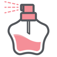 parfum verstuiven fles esthetisch tekening logo symbool png