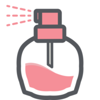 perfume spray garrafa estético desenhando logotipo símbolo png