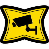 klistermärke cCTV kamera logotyp symbol ikon png