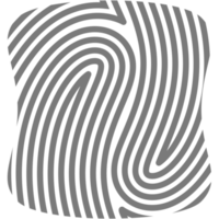 Aesthetic Fingerprint Basic Shape Classic Line png