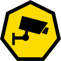 klistermärke cCTV kamera logotyp symbol ikon png