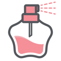 parfum verstuiven fles esthetisch tekening logo symbool png