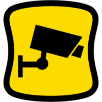 autocollant vidéosurveillance caméra logo symbole icône png