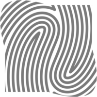 Aesthetic Fingerprint Basic Shape Classic Line png