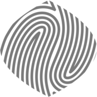 Aesthetic Fingerprint Basic Shape Classic Line png