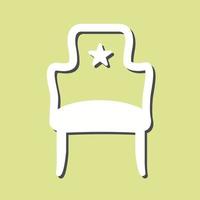 icono de vector de asiento