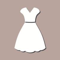 icono de vector de vestido de mujer