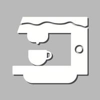 icono de vector de máquina de café