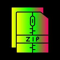 Zip File Vector Icon