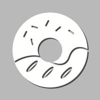 Cream Doughnut Vector Icon