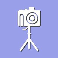 Unique Camera on Stand Vector Icon