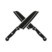 Kitchen knife icon vector set. Cook illustration sign collection. Chef symbol or logo.