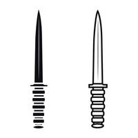 Kitchen knife icon vector set. Cook illustration sign collection. Chef symbol or logo.