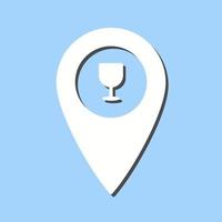 Unique Bar Location Vector Icon