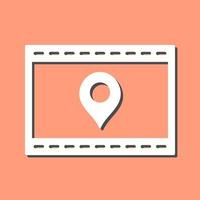 Unique Location Web Advertising Vector Icon