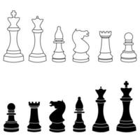 Chess icon vector set. grandmaster illustration sign collection. intelligence symbol. pawn logo.