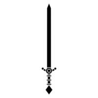 Sword icon vector set. saber illustration sign collection. weapon symbol. steel logo.