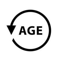 Age Vector Icon. Age symbol illustration.