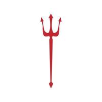 Trident devil icon vector. pitchfork illustration sign. hell symbol. vector