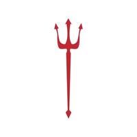 Trident devil icon vector. pitchfork illustration sign. hell symbol. vector