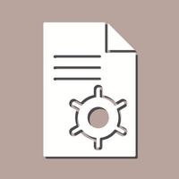 Unique Content Management Vector Icon