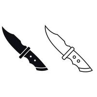 cocina cuchillo icono vector colocar. cocinar ilustración firmar recopilación. cocinero símbolo o logo.