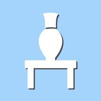 Vase Exhibit Vector Icon