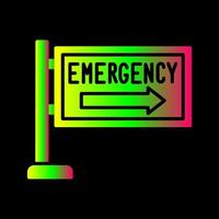 Emergency Sign Vector Icon