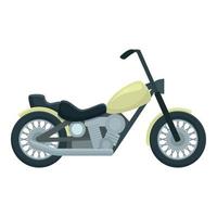 Road chopper icon cartoon vector. Rider bike vector