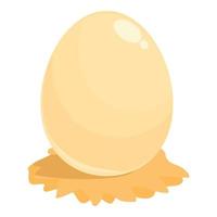 Whole egg icon cartoon vector. Chicken hatching vector