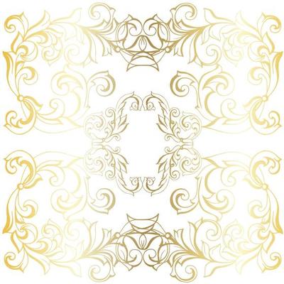 Vector damask vintage baroque scroll ornament swirl. Victorian monogram heraldic shield swirl. Retro floral leaf pattern border foliage antique  acanthus calligraphy engraved tattoo.Tile decor element