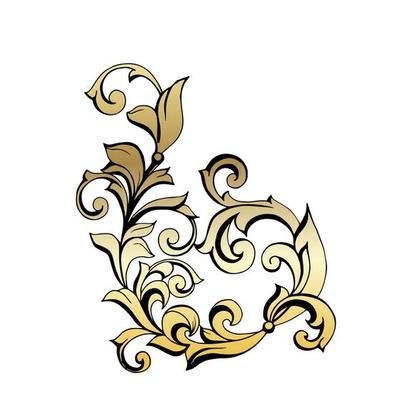 Vector damask vintage baroque scroll ornament swirl. Victorian monogram heraldic shield swirl. Retro floral leaf pattern border foliage antique  acanthus calligraphy engraved tattoo.Tile decor element