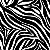 Vector animal print. Zebra ornament. Seamless pattern