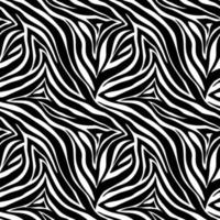 Vector animal print. Zebra ornament. Seamless pattern