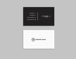 free vector business card template, modern and clean business card design
