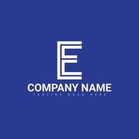 e logo, e letter logo design, e letter initial logo vector