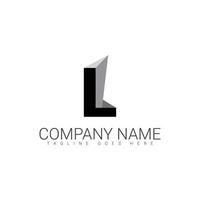 l logo, l letter logo design, l initial logo vector