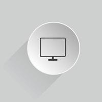 computer icon, monitor icon 3d, device icon vector