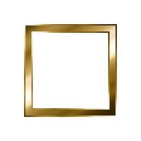 golden frame simple modern with transparent background vector