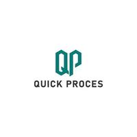 Abstract initial letter QP or PQ logo in green color isolated in white background applied for cannabis company logo also suitable for the brands or companies have initial name PQ or QP. vector
