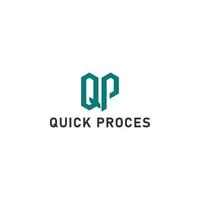 Abstract initial letter QP or PQ logo in green color isolated in white background applied for cannabis company logo also suitable for the brands or companies have initial name PQ or QP. vector